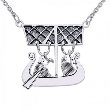 Viking Ship Necklace TNC125 - Jewelry